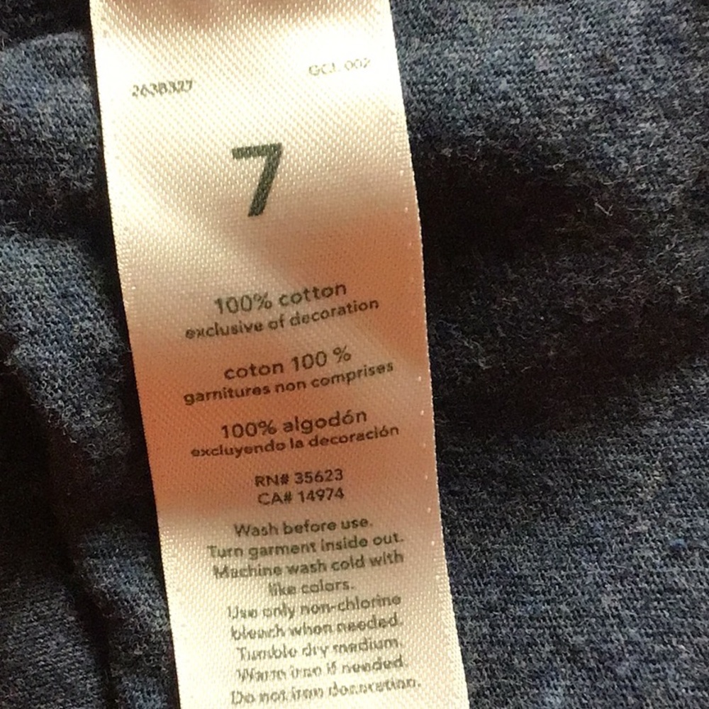 CARTER’S - boys short sleeves tee. Sz 7 blue - Picture 6 of 7